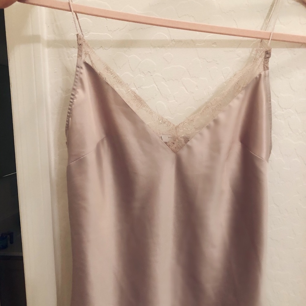 Silk Cami -blush grey